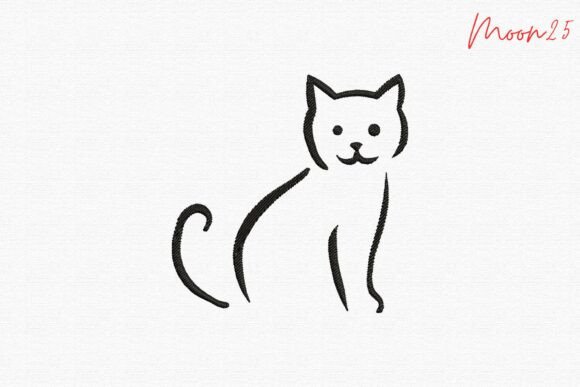 Cute Cat Outline Embroidery Pattern Review