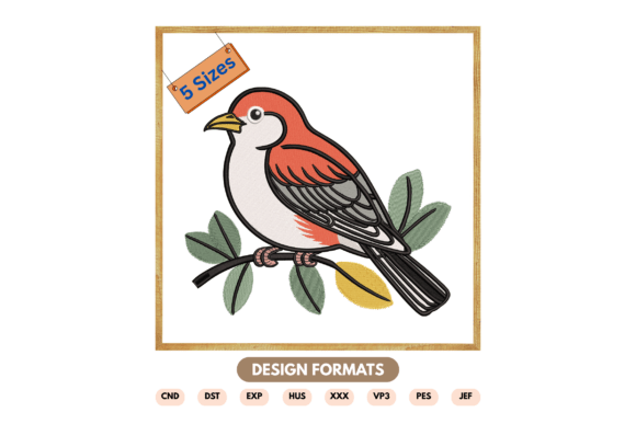Cute Woodland Bird Embroidery Design Review