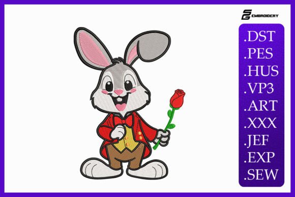 Floral Bunny Machine Embroidery Design Review