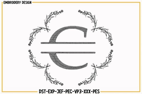 Floral Monogram Embroidery Font C Review