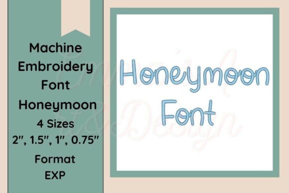 Honeymoon Machine Embroidery Font EXP Review