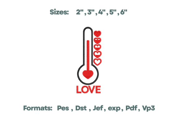 Love Thermometer Embroidery Design Review
