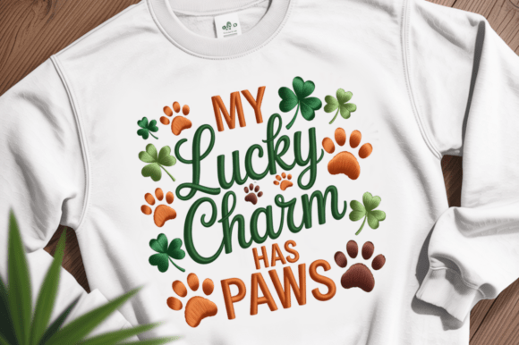 My Lucky Charm Has Paws Embroidery Review
