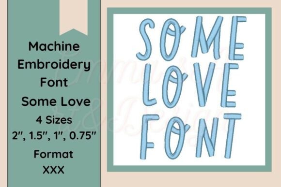 Some Love Font Embroidery XXX Format