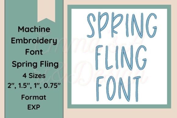 Spring Fling Font Embroidery EXP Format Review