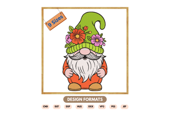 Spring Gnome Embroidery Design Review