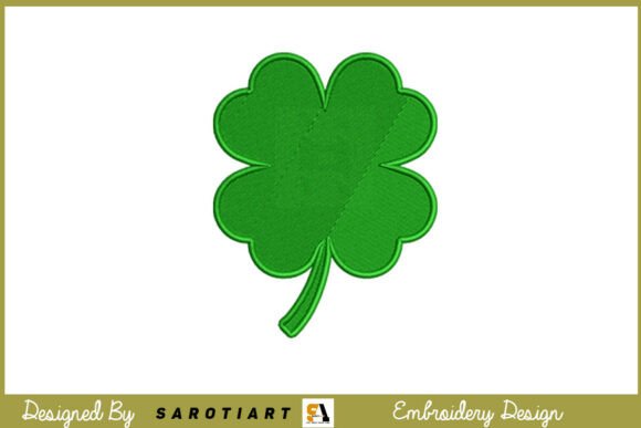 St. Patrick s Day Embroidery Leaf Design Review