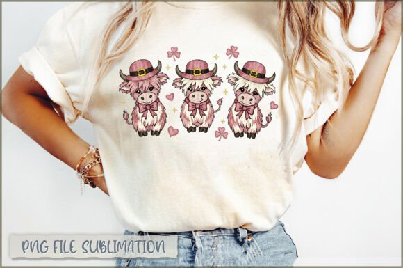 St. Patricks Cow Embroidery PNG